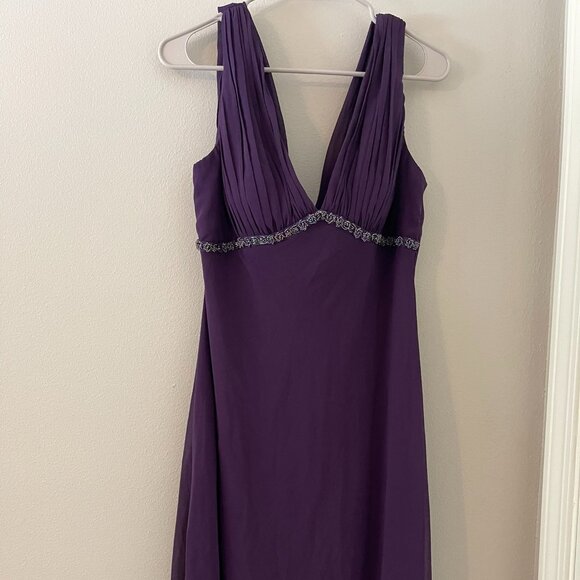 D'Albert Dresses & Skirts - Cocktail dress Purple beaded sequence on bodice Sz 14